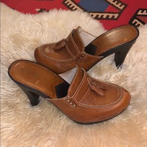 Michael Kors Clogs Leather Mules with tassel